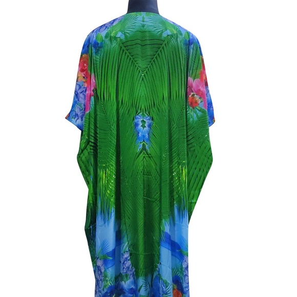 Green Kaftan Dress Sale uptown 75% OFF Designer Kaftans - Picture 2 of 4